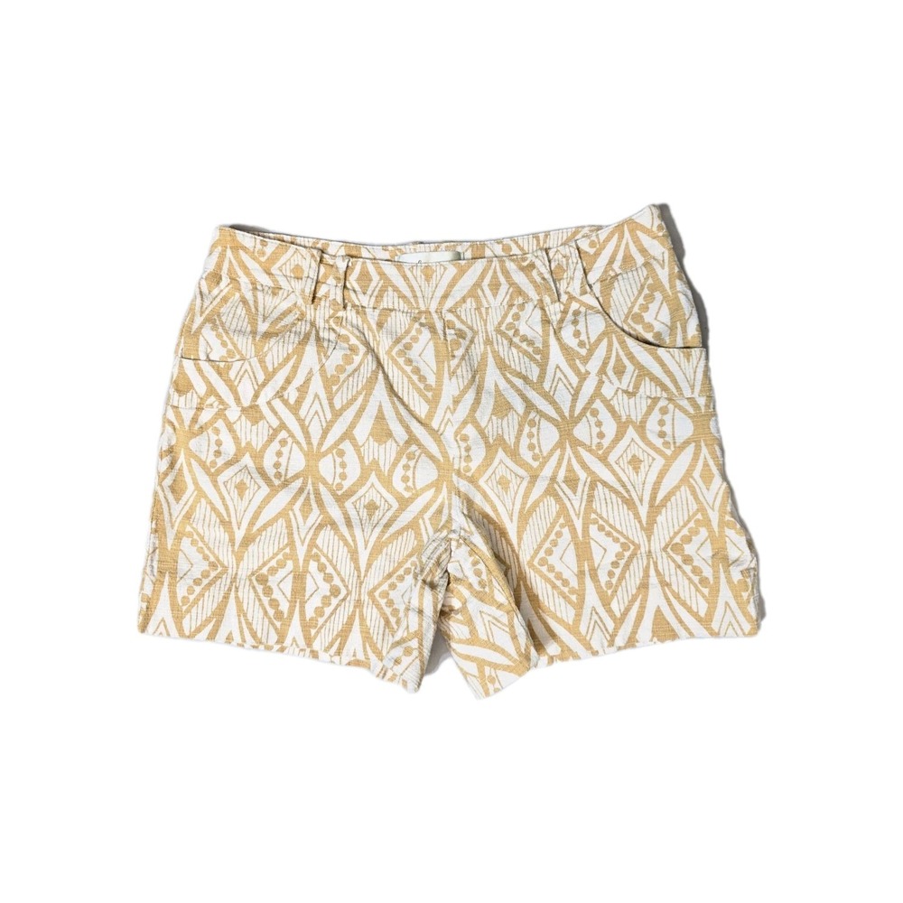Elevenses Women's Shorts  Zipper Size 0 Geometric Anthropologie